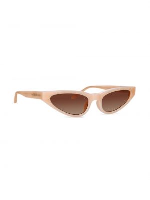 Oversize saulesbrilles Linda Farrow rozā