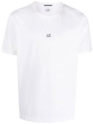 T-shirt aus baumwoll mit print C.p. Company weiß