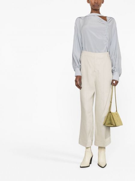 Pantalon droit en lin 's Max Mara beige