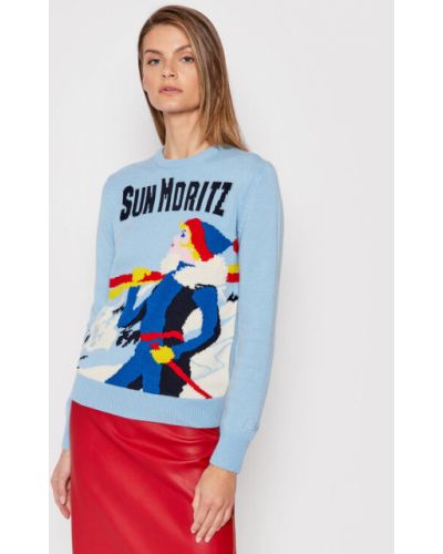 MC2 Saint Barth Sweater New Queen C QUE0018 MRGR31 Kék Regular Fit