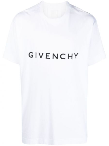 Camicia di cotone oversize Givenchy bianco
