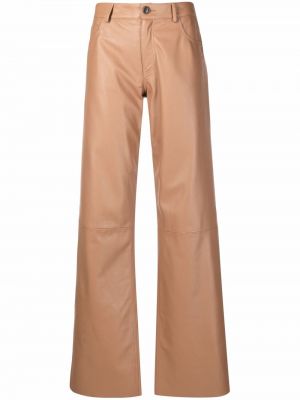 Pantalones de cintura alta Simonetta Ravizza marrón