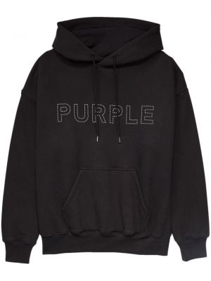 Hoodie aus baumwoll mit spikes Purple Brand