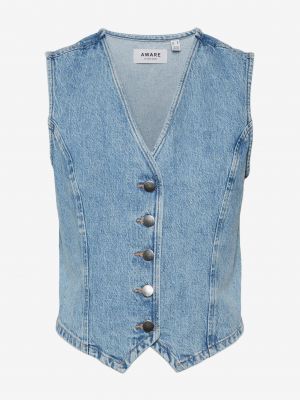 Kamizelka jeansowa Aware By Vero Moda - Niebieski