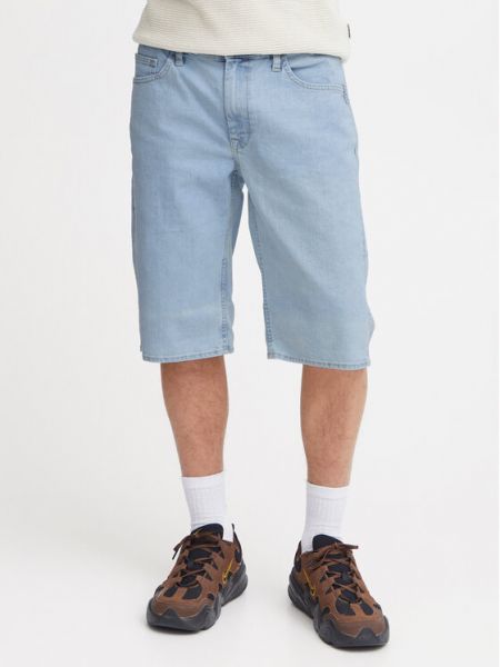 Slim fit priliehavé džínsové šortky Blend modrá