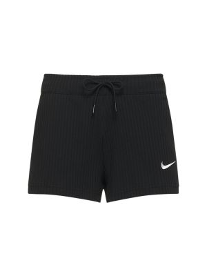 Shorts en velours côtelé en jersey Nike noir