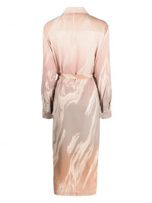 Sukienka koszulowa z nadrukiem w abstrakcyjne wzory Ck Calvin Klein