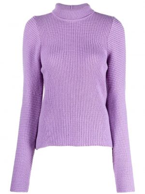 Кашмирен пуловер Genny виолетово
