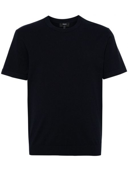 Jersey t-shirt mit rundem ausschnitt Theory blau