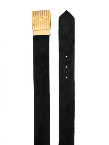 Cinturón con hebilla Yves Saint Laurent Pre-owned negro