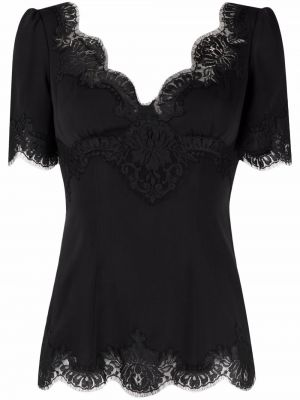 Top de encaje Dolce & Gabbana negro