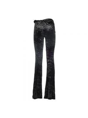 Spodnie slim fit oversize Versace czarne