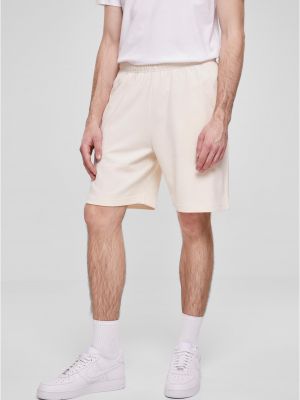 Памучни спортни панталони Urban Classics бяло