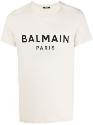 Trykt t-skjorte Balmain