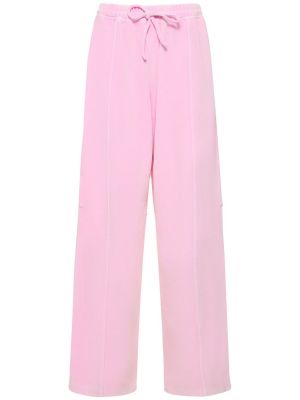 Pantalones de chándal de algodón Alexander Wang rosa