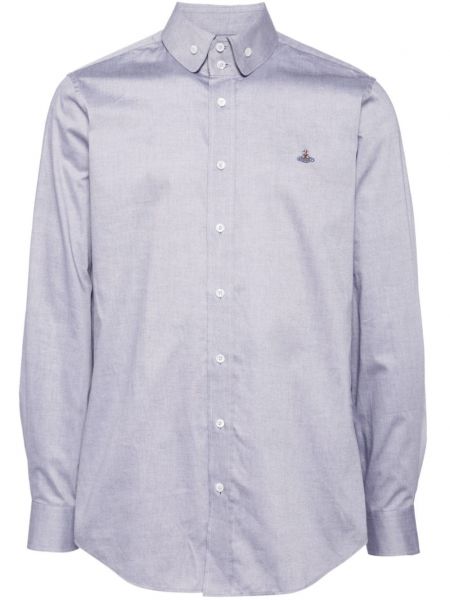 Памучна риза Vivienne Westwood сиво
