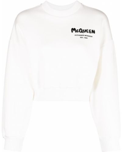 Sweatshirt mit print Alexander Mcqueen weiß