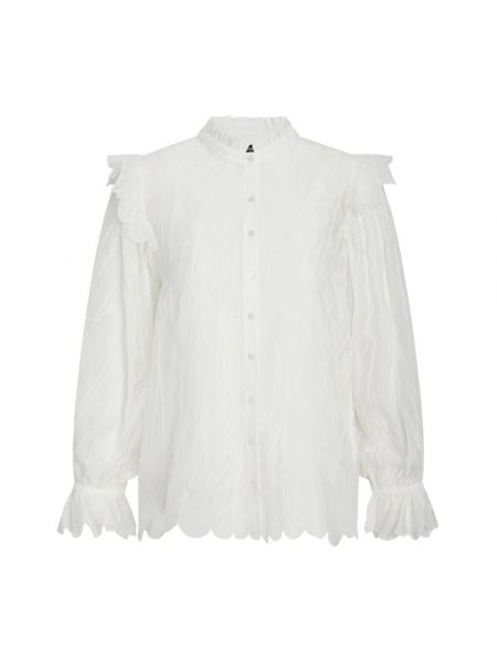 Haftowana koszula Bruuns Bazaar biała