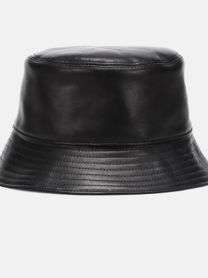 Кожаная шляпа Loewe черная