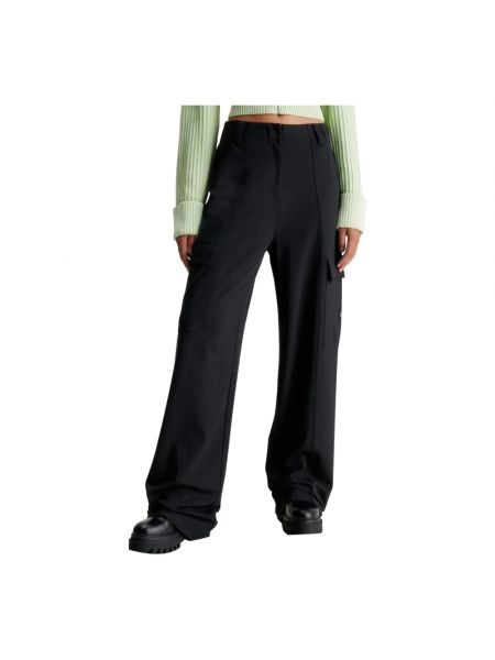 Hose mit reißverschluss mit taschen Calvin Klein Jeans schwarz
