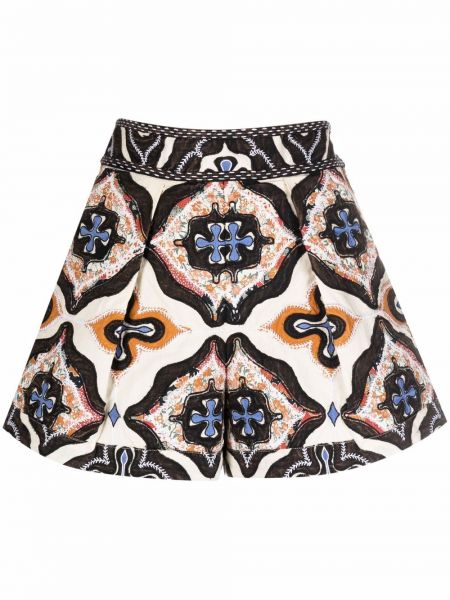 Pantalones cortos con estampado con estampado geométrico Ulla Johnson
