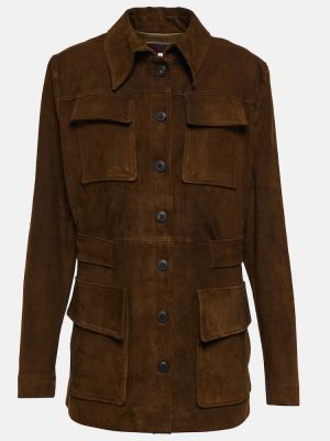 Замшевая куртка Stouls, коричневая