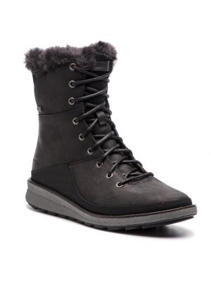 Čizme za snijeg s čipkom Merrell crna