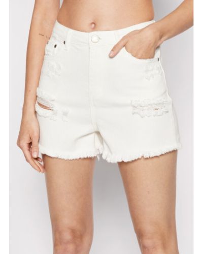 Shorts en jean slim Glamorous blanc