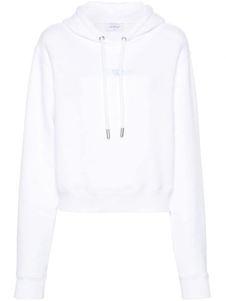 Langes sweatshirt aus baumwoll Off-white weiß