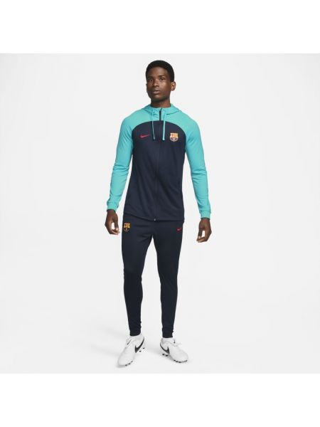 Dzianinowe dres na zamek Nike - niebieski