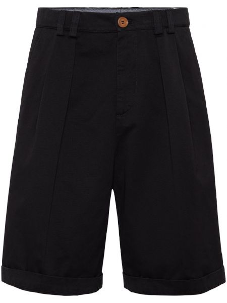 Pamučne bermuda kratke hlače Brunello Cucinelli crna