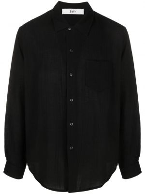 Bavlnená košeľa Séfr čierna