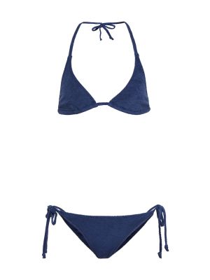 Bikini de algodón Lisa Marie Fernandez azul