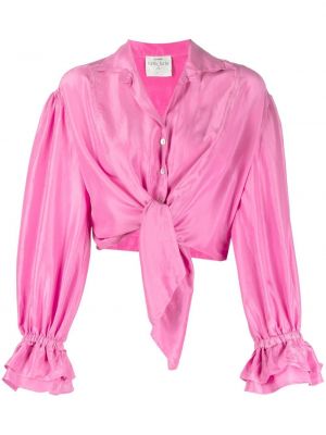 Silke krage bluse Forte_forte rosa