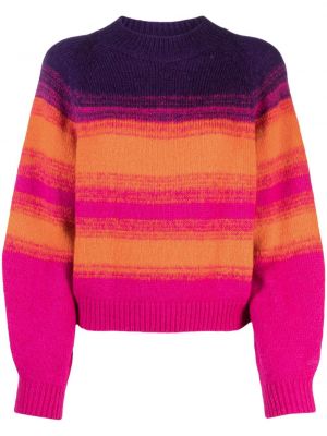 Пуловер с градиентным принтом Mc2 Saint Barth виолетово
