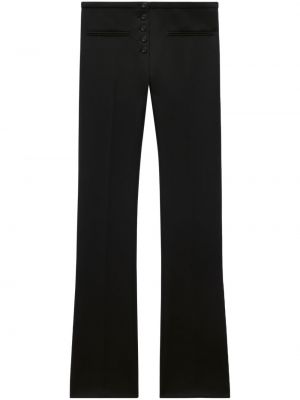 Kalhoty s nízkým pasem Courrèges černé