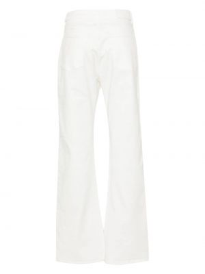 Laia lõikega kõrge vöökohaga teksapüksid Pinko valge