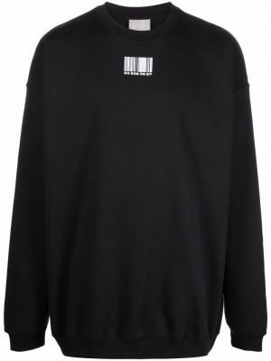 Trykt sweatshirt Vtmnts svart