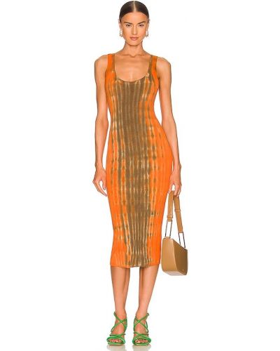 Mini šaty Cotton Citizen, oranžová