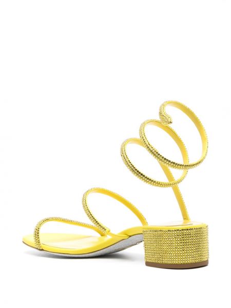 Sandali di raso René Caovilla giallo