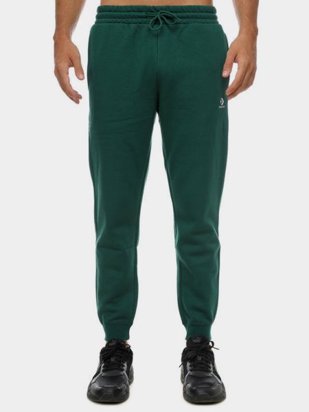 Спортивные штаны с вышивкой со звездочками Converse зеленые