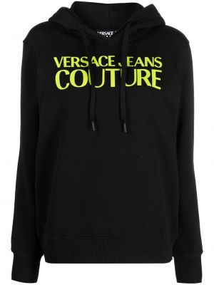 Суичър с качулка с принт Versace Jeans Couture