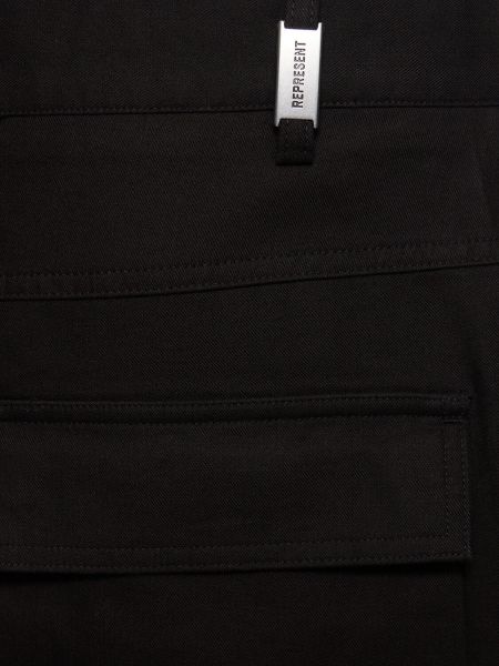 Pantalones cargo bootcut Represent negro