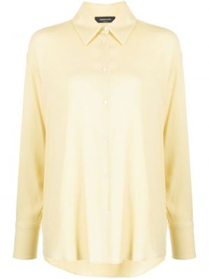 Krepová průsvitná košile Fabiana Filippi žlutá