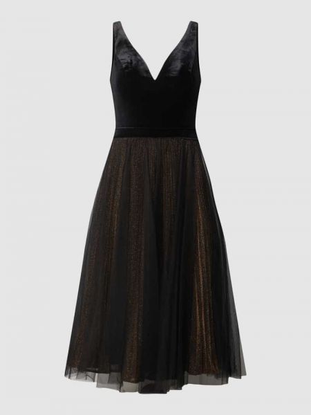 Sukienka koktajlowa w serca Unique czarna