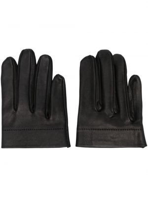 Kožené rukavice Vaquera čierna