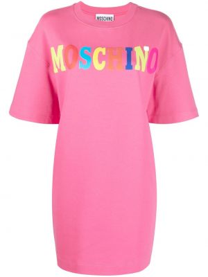 Φόρεμα με σχέδιο Moschino ροζ