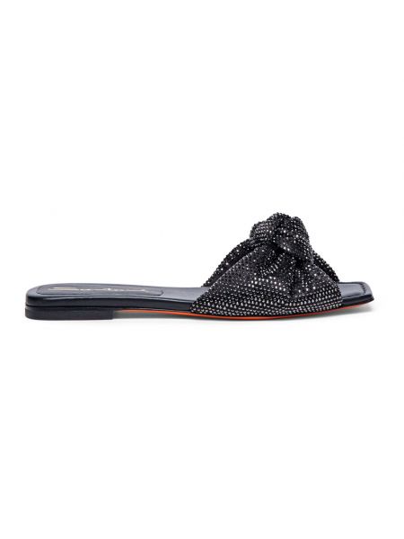 Sandale ohne absatz Santoni schwarz
