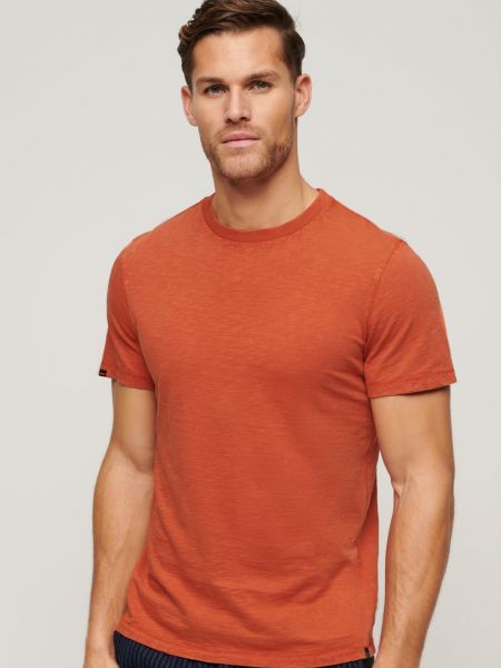 Базовая футболка Superdry оранжевая