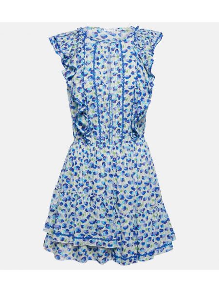 Kleid mit print mit rüschen Poupette St Barth